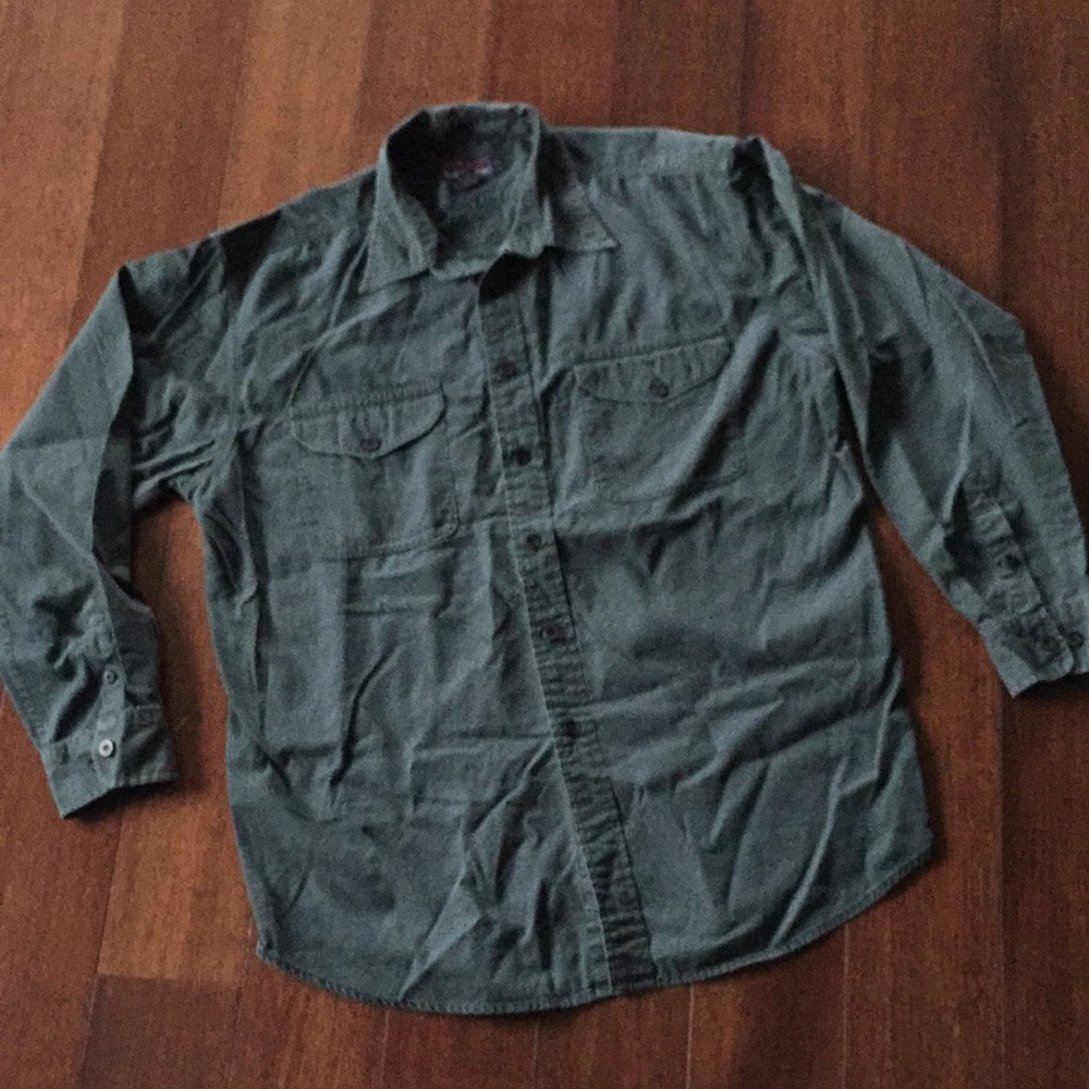 Vintage Teal/Green Galyan’s Button Down